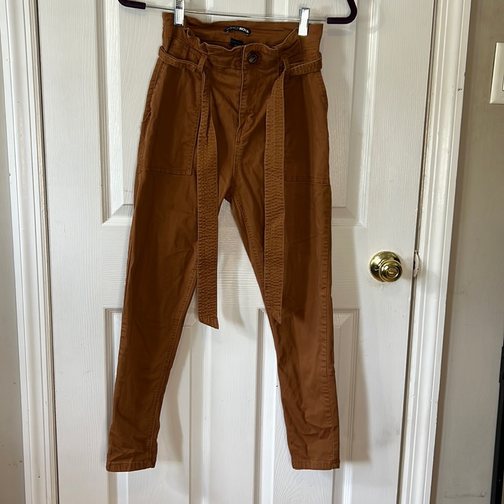 High waisted trousers